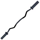 Body-Solid Olympic EZ Curl Bar - 2 Inch: Heavy-Duty Weightlifting Barbell for Bicep, Tricep & Arm Workouts at Home & in The Gym