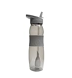 Refresh2go refresh2go 26oz Curve Filtered Water Bottle with Grip - Grey
