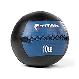 Titan Fitness Medicine Wall Ball 14" Diameter 10 lb. Soft Leather Durable