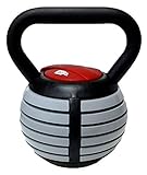 CFF Adjustable Russian Kettlebell Weights Includes DVD, 40-Pound