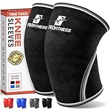 Weight Lifting Knee Sleeves for Men & Women - Weight Lifting Knee Sleeves Men for Squats,Weightlifting,Powerlifting,Cross Training for Men & Women | Black - XX-Large
