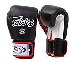 Fairtex Muay Thai Boxing Gloves BGV1 Black/White/Red Gloves - 16 oz