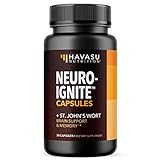 NeuroIgnite Brain Supplements for Memory and Focus Support with St Johns Wort & Ginkgo Biloba | Nootropics Brain Support Supplement | Cognitive & Memory Supplement for Brain Health | 1 Month Supply