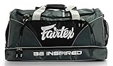 Fairtex Gym Bag Gear Equipment Color Blue or Gray or Yellow for Muay Thai, Boxing, Kickboxing, MMA (Gray)