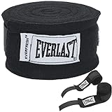 Everlast Professional Hand Wraps, 180-Inch, Black