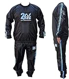 2Fit Heavy Duty Sweat Suit Sauna Exercise Gym Suit Fitness, Weight Loss, AntiRip (Small)