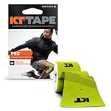 KT Tape PRO Synthetic Kinesiology Therapeutic Athletic Tape, 20 pack, 10” Precut Strips, Winner Green