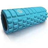 321 STRONG Foam Roller - Medium Density Deep Tissue Massager for Muscle Massage and Myofascial Trigger Point Release, with 4K eBook - Aqua