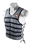 Hyperwear Hyper Vest PRO Unisex 10-Pound Adjustable Weighted Vest for Fitness Workouts, XXL, Grey
