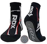 RDX MMA Unisex Socks Grip Compression Foot Sleeves Boxing Wrestling Gym Yoga Training Non Slip Heel Pain Ankle Support