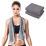 desired body Gym Towels for Sweat (2 Pack) - Absorbent Waffle Fabric Texture Workout Towels for Gym, Sports, and Exercise - Quick-Drying, Odor-Free, and Lightweight - for Men and Women