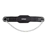 Harbinger 28900 Polypropylene Dip Belt with 30-Inch Steel Chain , Black