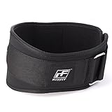 Holiday Sale - RitFit Weight Lifting Belt - Great for Squats, Lunges, Deadlift, Thrusters - Men and Women - 6 Inch Black - Firm & Comfortable Lumbar Support with Back Injury Protection
