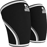 Knee Sleeves (1 Pair) Support & Compression for Weightlifting, Powerlifting & Cross Training - 7mm Neoprene Sleeve for The Best Squats - Both Women & Men - by Nordic Lifting