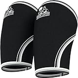 Elbow Sleeves (1 Pair) Support & Compression for Weightlifting, Powerlifting, Cross Training & Tennis - 5mm Neoprene Sleeve the Best Brace -Women & Men -by Nordic Lifting® - Black, XL
