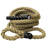 Valor Fitness CLR-25 Sisal Climbing Rope for Cross Training Workout Rope Fitness Ropes Exercise for Gym, 25' Long