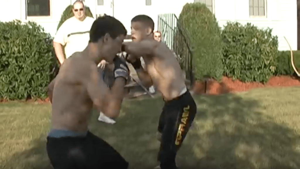 Watch the Lauzon Brothers' unseen backyard brawl