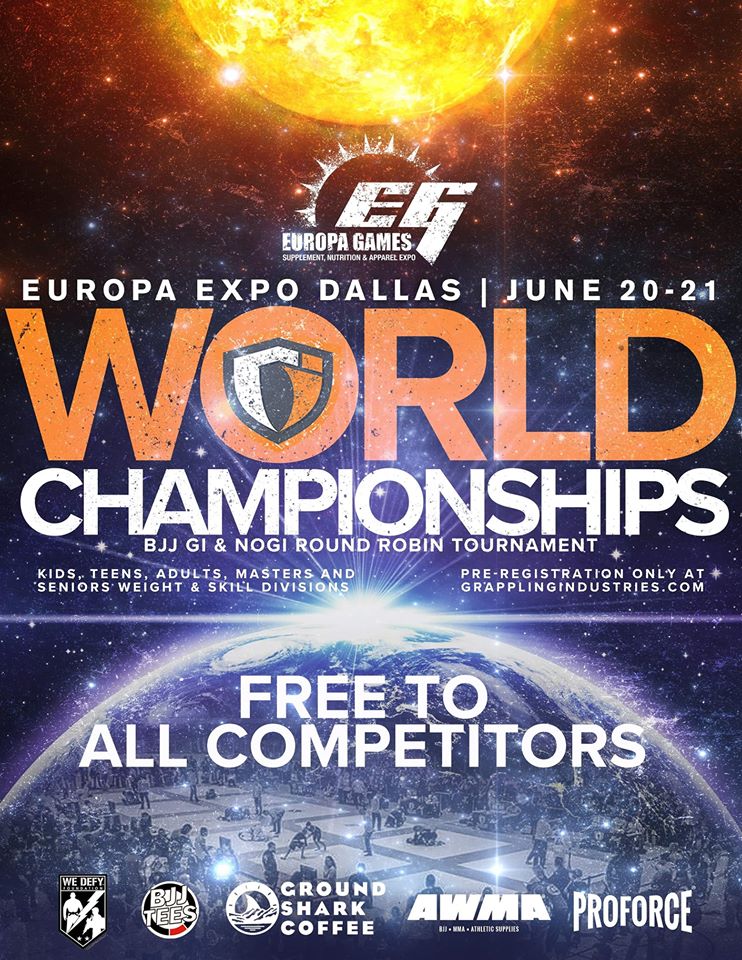 Grappling Industries' World Championship features FREE Entry for Every competitor