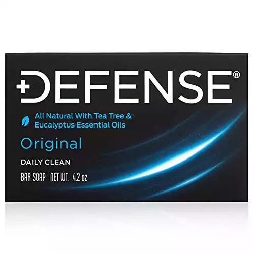 Defense Soap 4 Ounce Bar - Contains Natural Tea Tree and Eucalyptus Oil