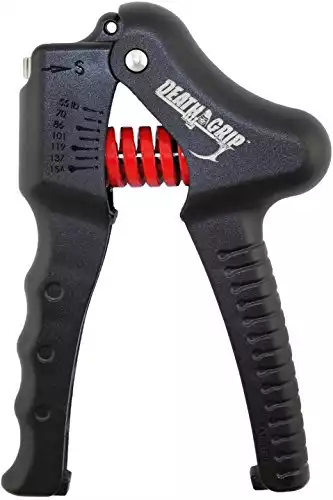 MummyFit Grip Strengthener and Adjustable Hand Trainer. Best Grippers for Forearm and Finger Strength. Gripper Provides 55-154 lbs of Crush Resistance. Unfold Packaging to Reveal Your Bonus Workout.
