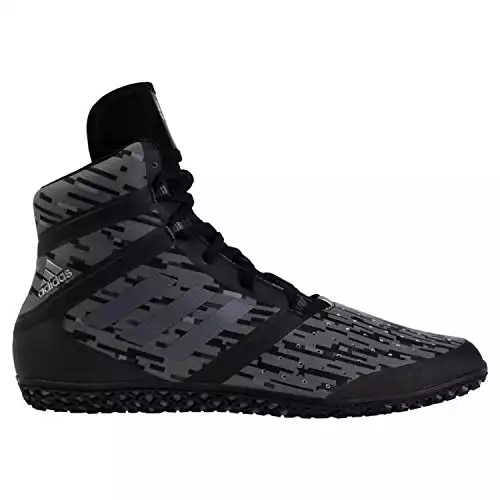 adidas Impact Men's Wrestling Shoes, Black Digital Print, Size 9.5