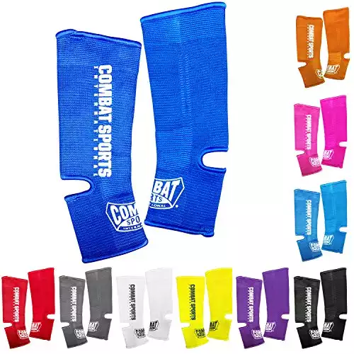 Combat Sports MMA Muay Thai Ankle Support Wraps, One size, Grey