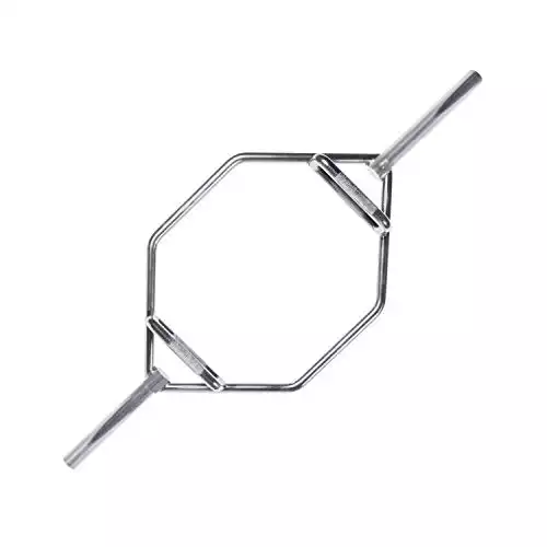 CAP Barbell Mega Olympic Trap Bar, Shrug Bar, Hex Bar with Combo Neutral Grips and Zinc Finish