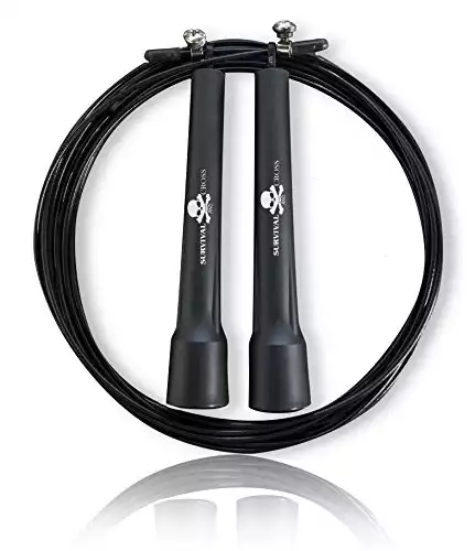 Survival and Cross Jump Rope - Boxing - Mixed Martial Arts - Fitness Training - Speed Adjustable - Sold by FMS International