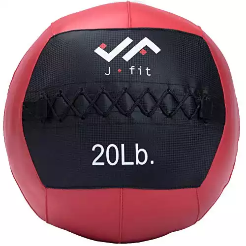 JFIT Wall Ball, Red/Black, 20 LB