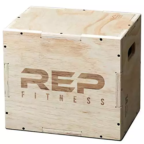 Rep 3 in 1 Wood Plyometric Box for Jump Training and Conditioning 16/14/12