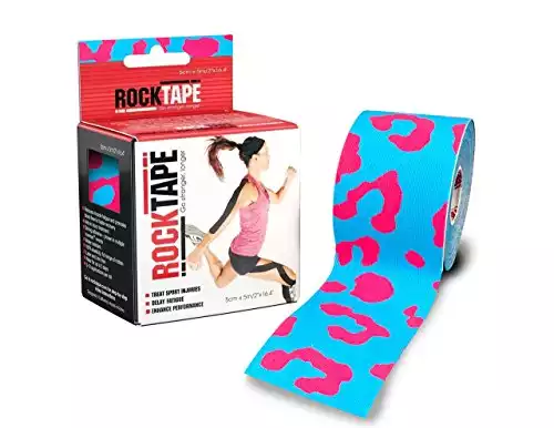RockTape Kinesiology Tape for Athletes, Water Resistant, Reduce Pain & Injury Recovery, 2" x 16.4 Feet, Uncut, Miami Katz, Discontinued
