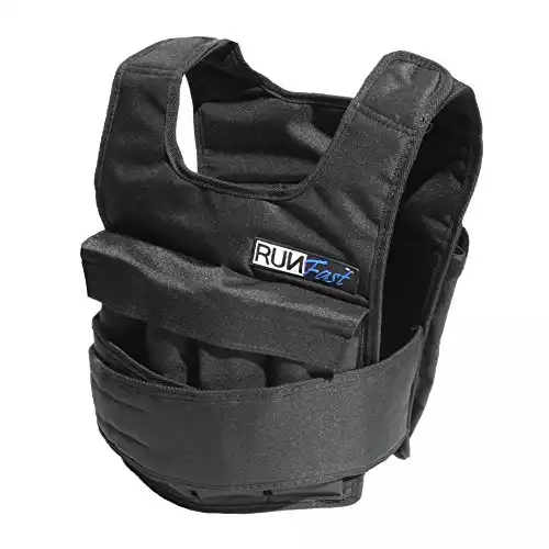 RUNmax RUNFast RM_20 Pro Weighted Vest, 20 lb.