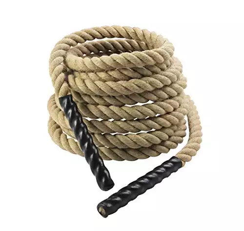 GYMENIST Battle Rope sisal (1.5 inches Thick x 50 Feet)